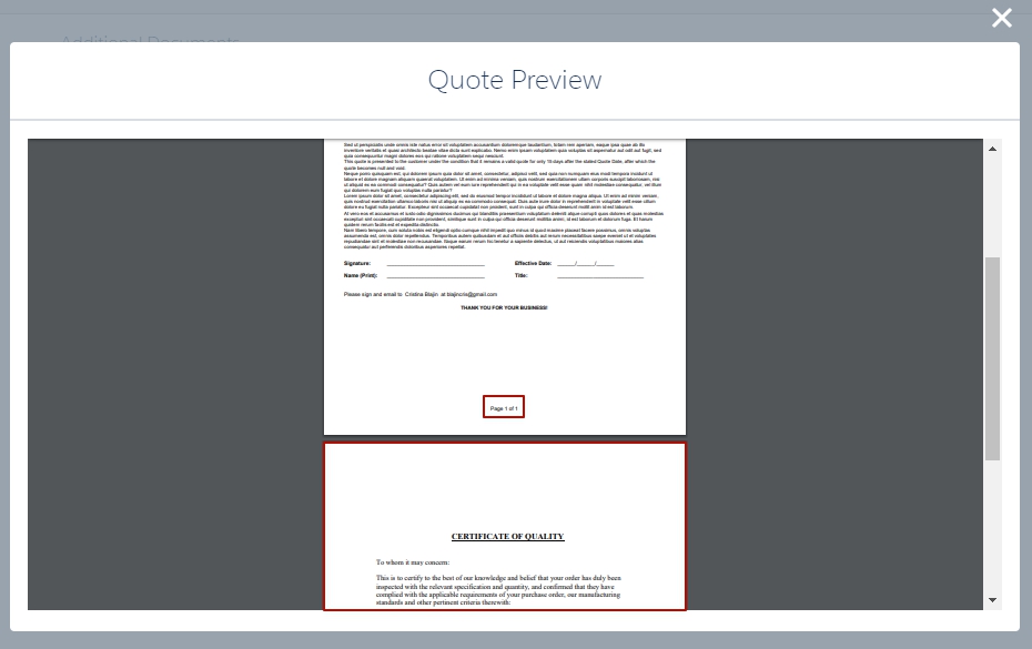 Salesforce CPQ Quote Preview
